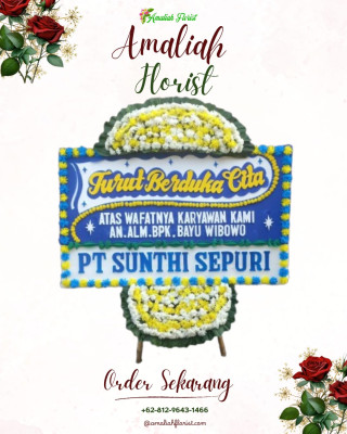 Papan Bunga Duka di Besi